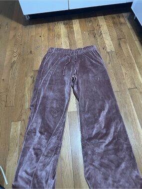 Velvet Corduroy Lounge Pants - Mauve Pink